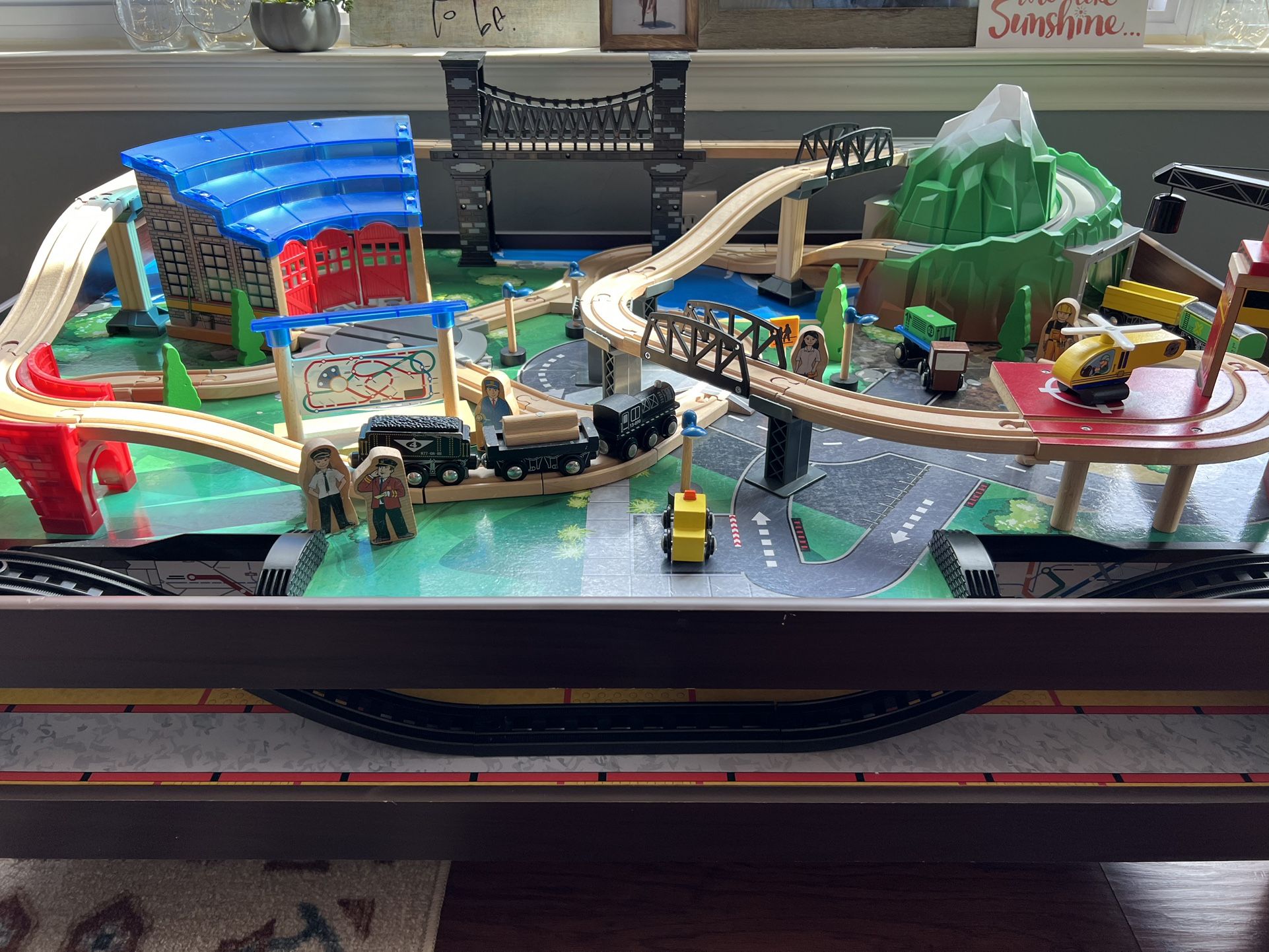 Brio Train Thomas The Train Wooden Table Kid's Wood Play Railway