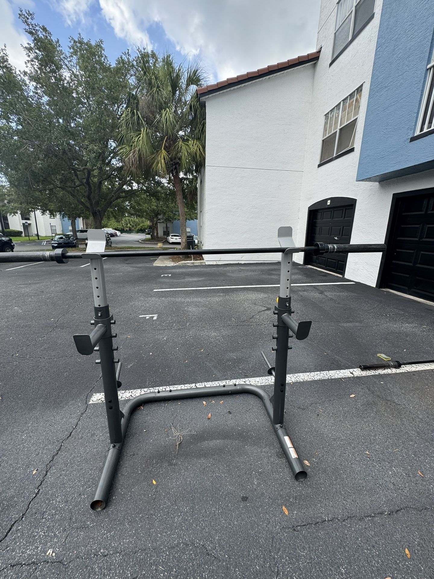 Squat Rack With Bar