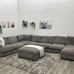 Huge Grey Sectional Couch - Free Delivery 