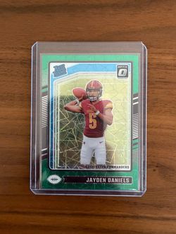 2024 Jayden Daniels Donruss Optic Green Velocity