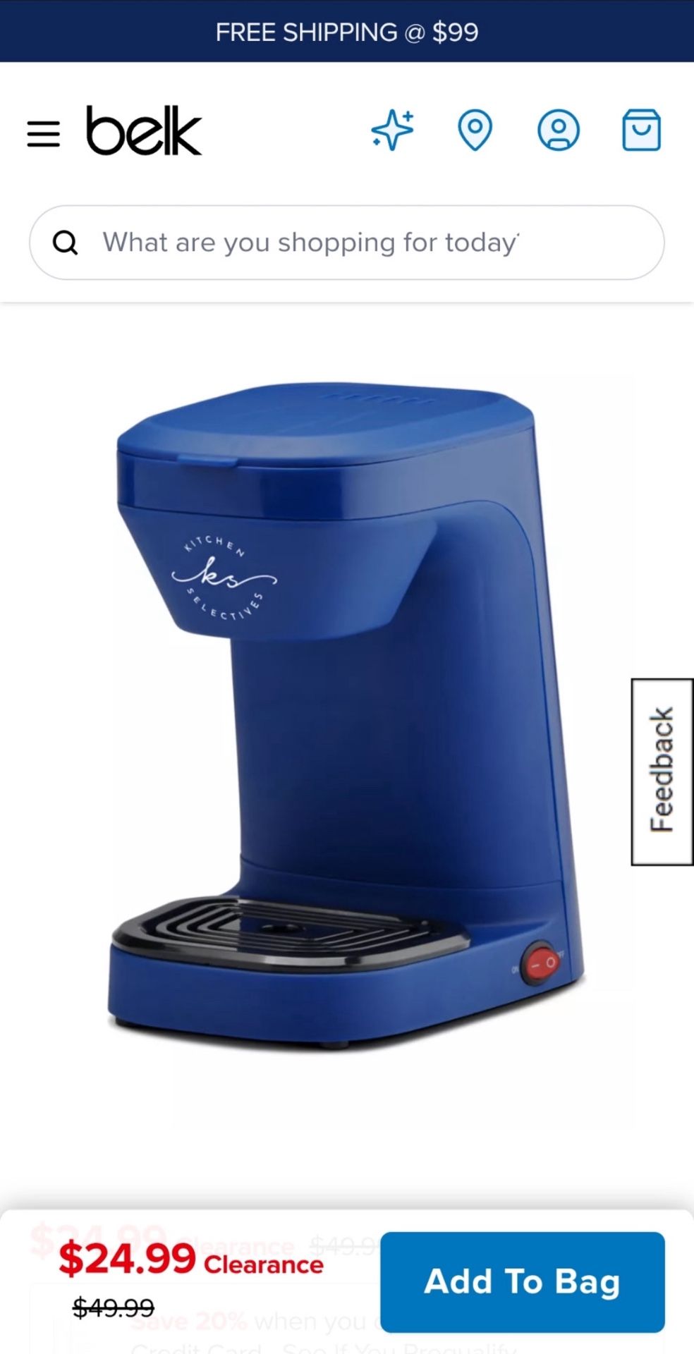 Kitchen Selectives Coffee Maker