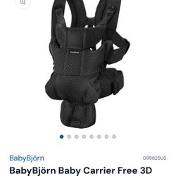 BabyBjörn Baby Carrier Free 3D Mesh, Black - Retails for $185