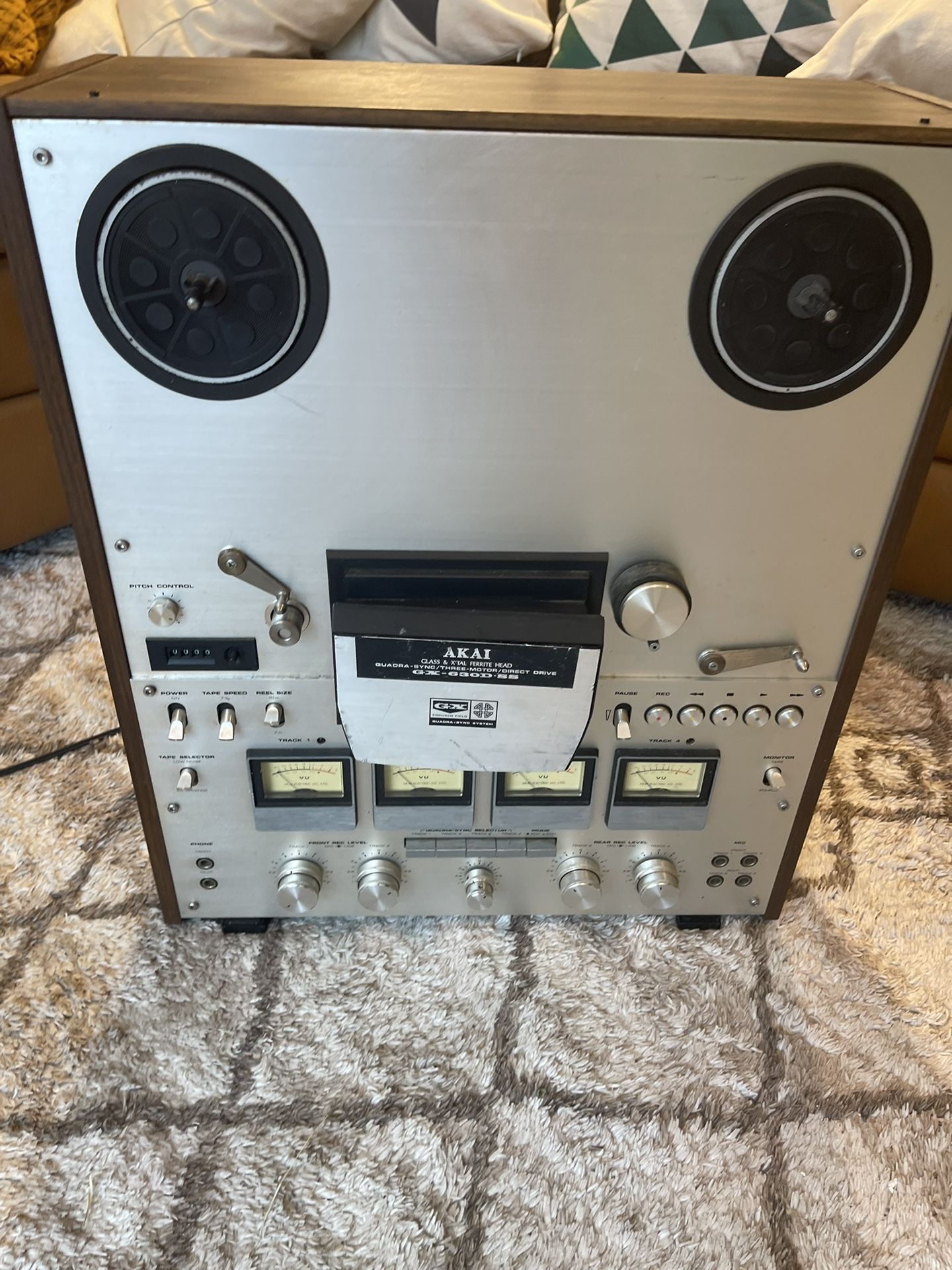 AKAI Open Reel Deck Model No. GX-6300-SS Body with scratches Used
