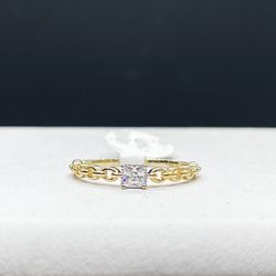 14k Solid gold Engagement ring