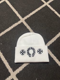Chrome White Beanie