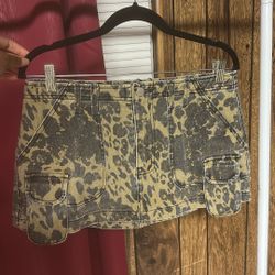 Cheetah Print Skirt 