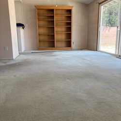 Extra Large Solid Glass Oak Bookshelf 