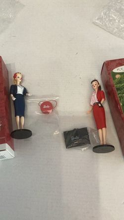 Hallmark Keepsake Barbie Ornament Figurines Set of 2