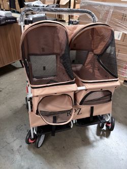 Double Pet Stroller for 2 Dogs & Cats