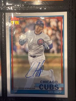 Topps Ian Happ Auto 75th Anniversary Chicago Cubs Autograph