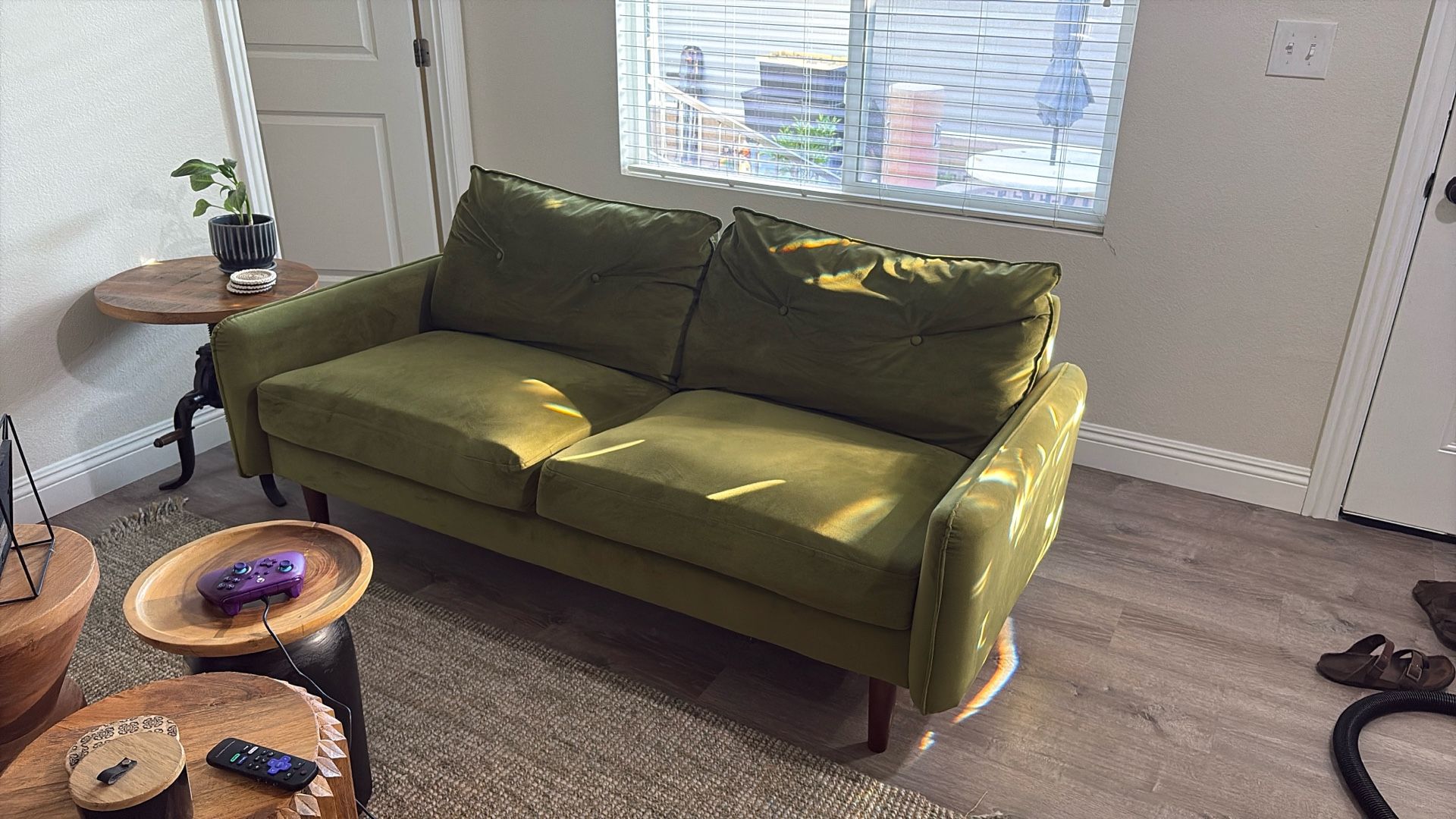 Green Velvet Couch