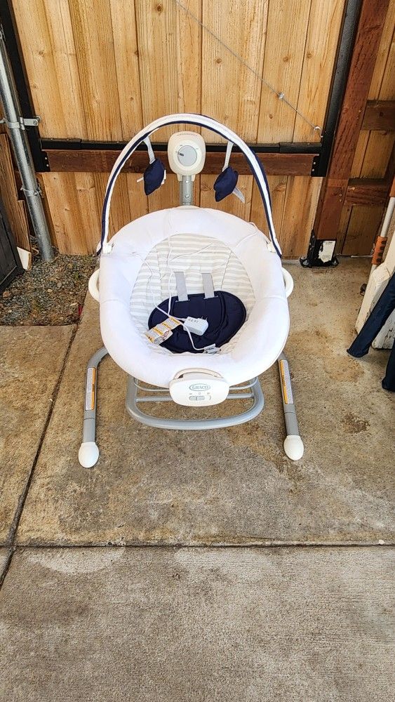 Garco Baby Swing Basically New And Rocker Cost 240 Take 100 Obo