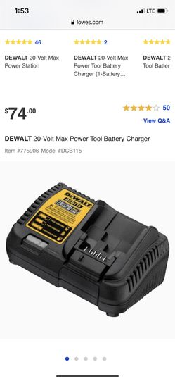 Dewalt 20 v charger