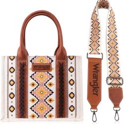 BRAND NEW - Wrangler Aztec Tote Bag for Women Boho Shoulder Purses and Handbags