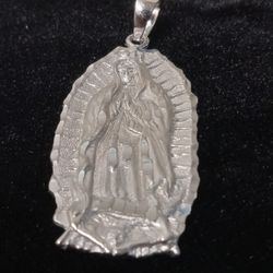 Our Lady Of Guadalupe 925 Italy Silver/ Virgin De Guadalupe 925 Plata De Italy