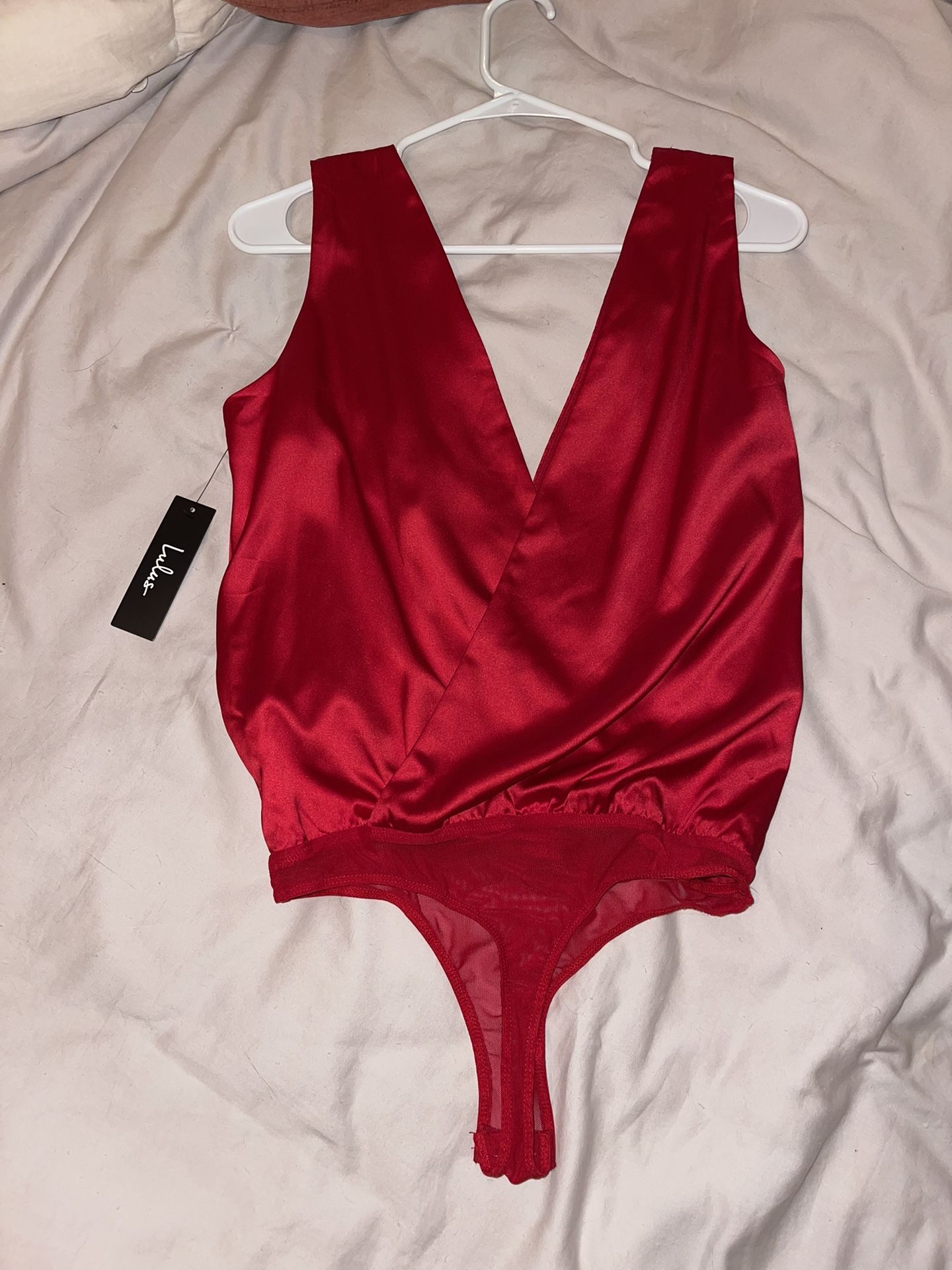 NWT!!! Red Lulus Bodysuit xs