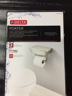 Delta Porter Brushed Nickel toilet paper holder