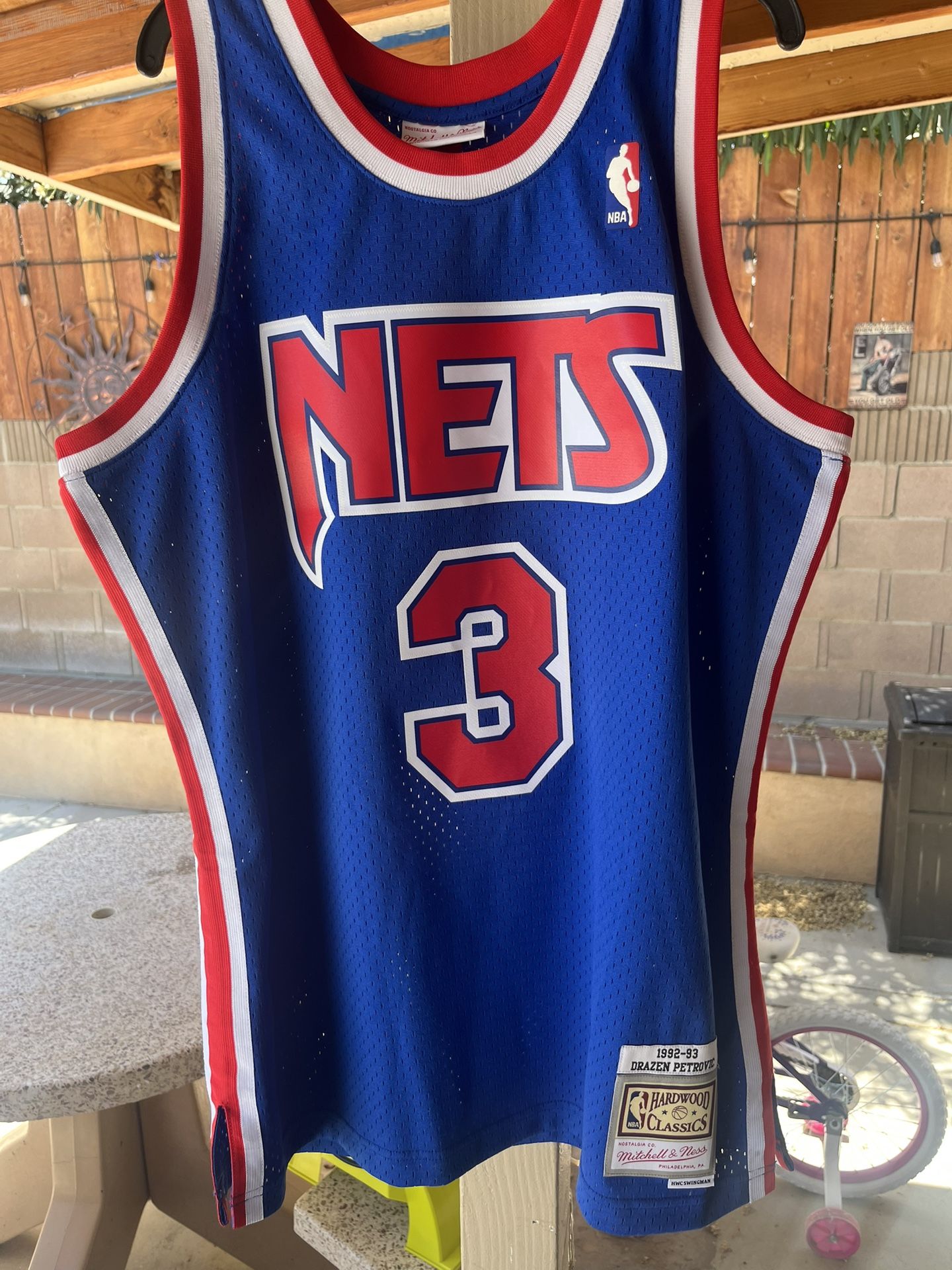 Drazen Petrovic New Jersey Nets 1992-93’ Road Swingman Jersey NWT
