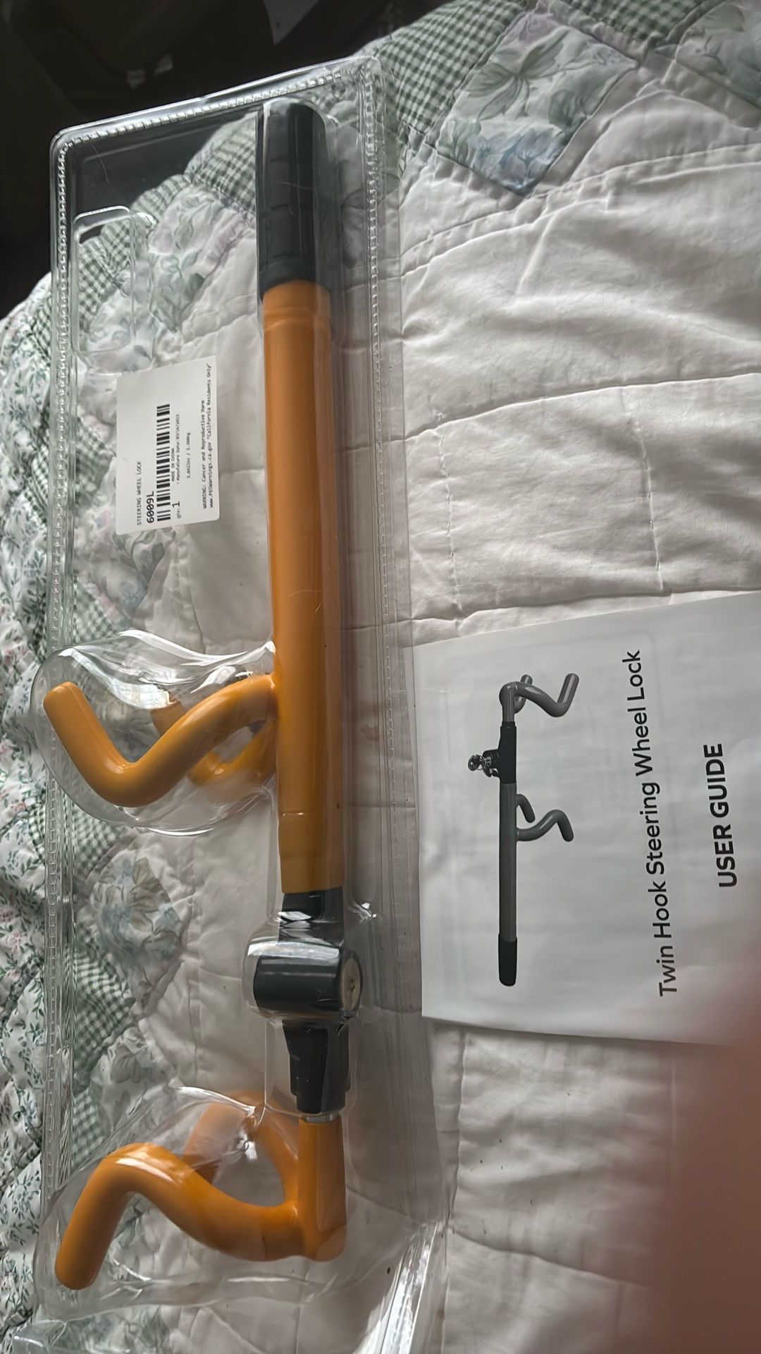 Twin Hook Steering Wheel Lock / $15.00