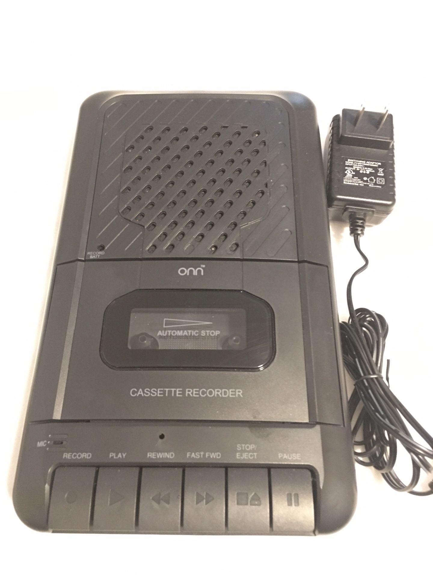 Onn Cassette Tape Recorder OND19AAA09