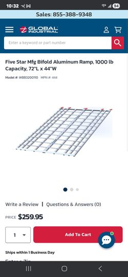 Aluminum ramps