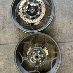 2023 Boom BD250 Front and Rear wheels With brake rotors