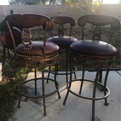 Leather Bar Stools 