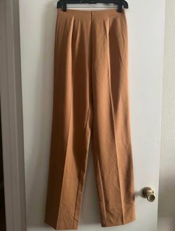Chadwicks Camel/Tan Wide-Leg Dress Pants