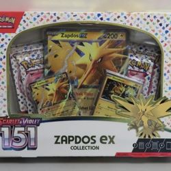 2023 Pokemon Scarlet & Violet 151 Zapdos ex Collection Factory Sealed Box