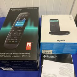 Logitech Harmony Ultimate One + Hub + IR Blaster — Complete, Used