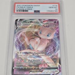 Mew Fusion Strike Vmax Psa 10