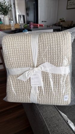 Waffle Weave Blanket Full/Queen- Pottery Barn
