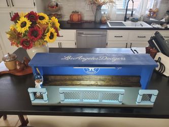 Los Angeles Dodgers Handmade Wooden Dugout Display