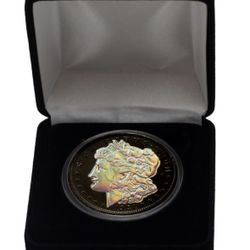 1921 Silver Morgan Dollar (Black Ruthenium and Hologram Finishes) Holonight Edition