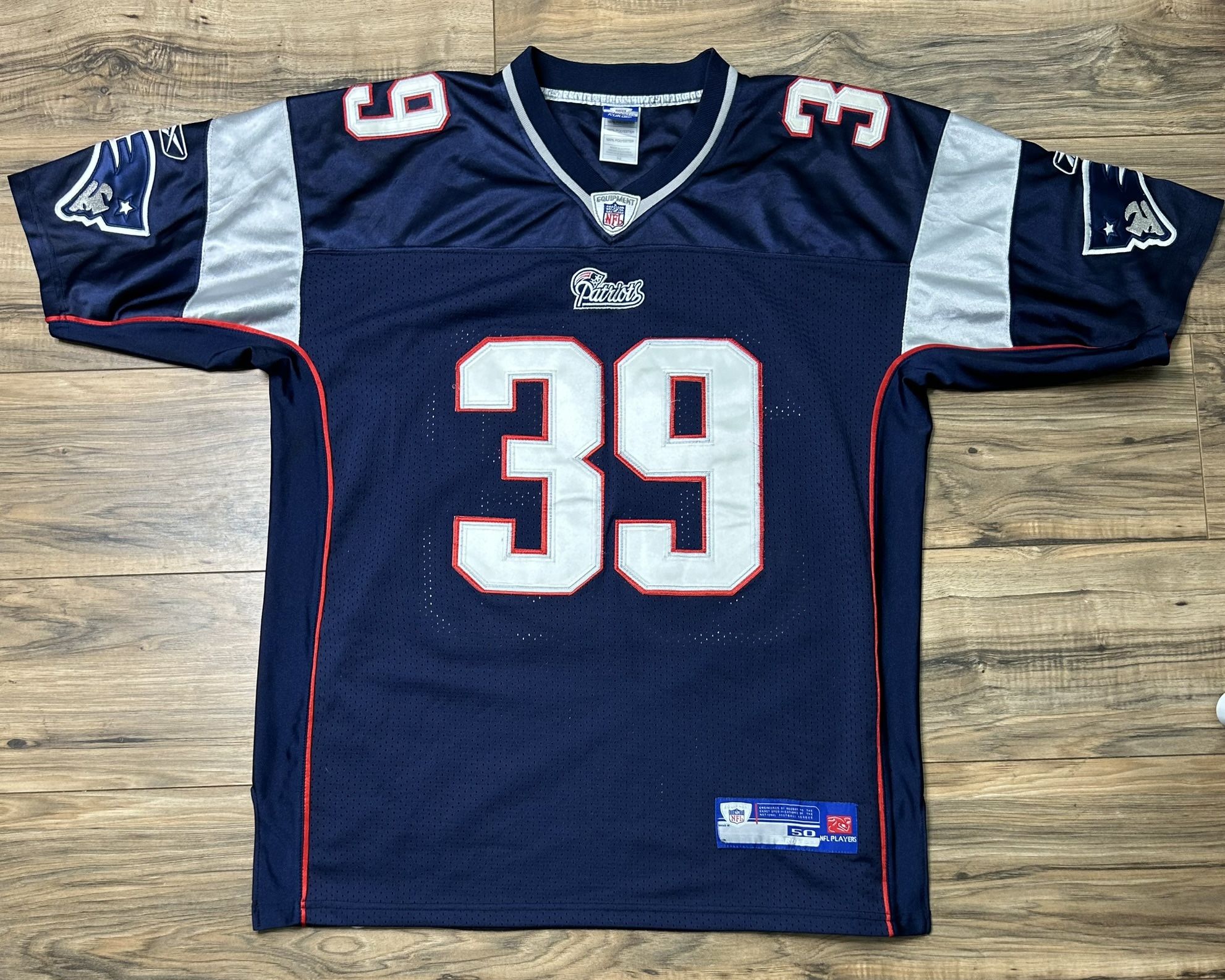 Vintage Authentic Reebok New England Patriots Laurence Maroney Jersey