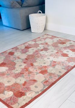 Beautiful and embarrassed, raised 8x10 rug