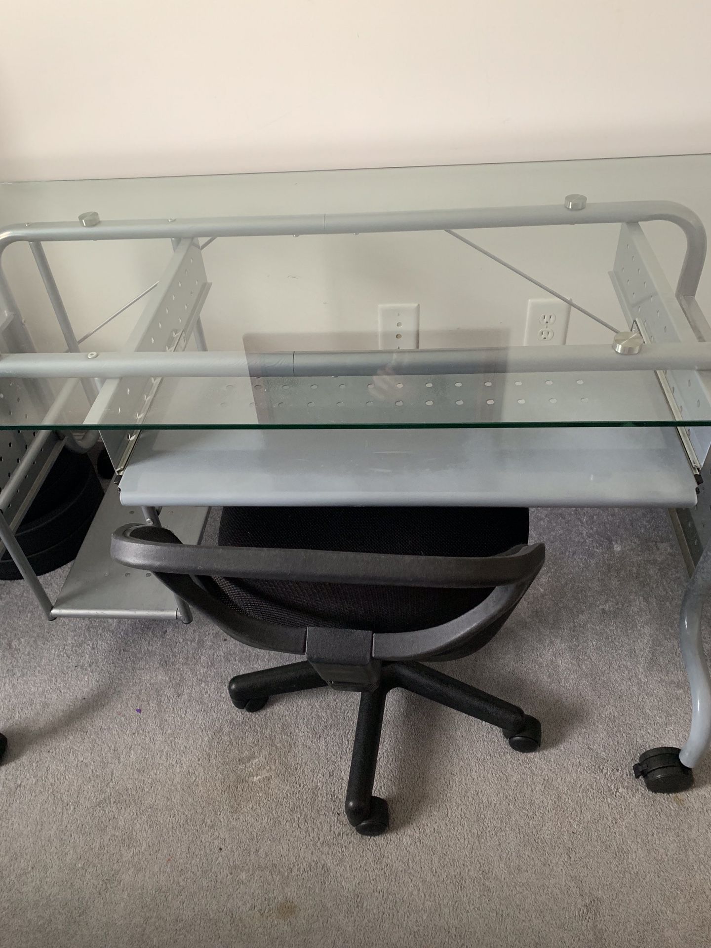 Glass Desk w/ chair