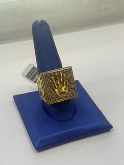 Rolex styled gold ring