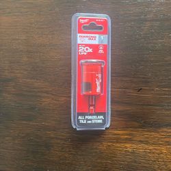 Milwaukee 1" Diamond Max Hole Saw Bit For Porcelain, Tile & Stone