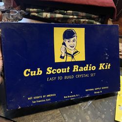 Vintage Cub Scout radio kit easy to build crystal set