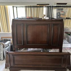 Queen size Bed Frame (real wood)