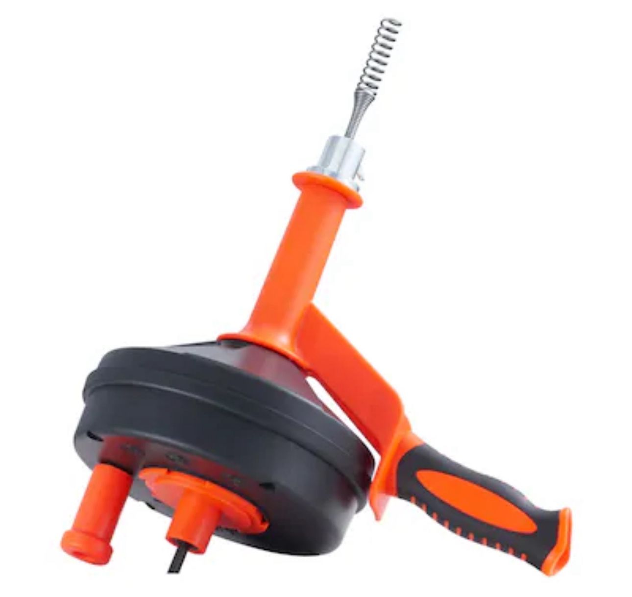 Drain Auger, with Drill Adapter, 25 Feet Flexible Plumbing Snake,with Gloves (orange)