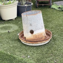 Vintage Chicken Feeder 