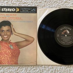 Lena Horne At The Waldorf Astoria Vinyl Lp 1958 RCA Victor Stereo Indianapolis Press Beautiful Glossy Vinyl Pop