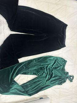 Velvet Wide-Leg Pants Commando / Pantalones Largos