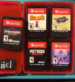 Switch lite with 5 games