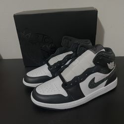 Nike Jordan 1 Mid Off Noir/black Size 9 Men 