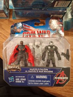 Marvel Miniverse Falcon vs War Machine Figure 2-Pack