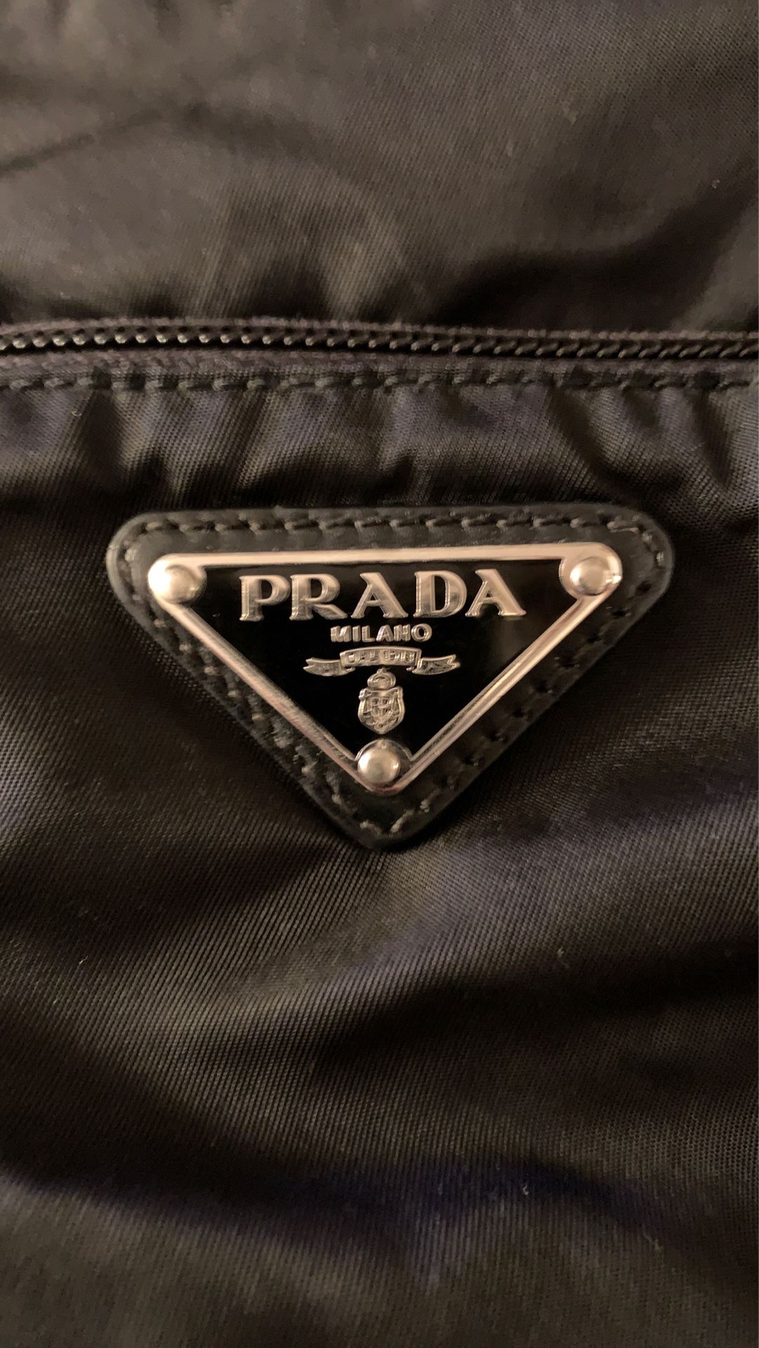 Authentic Prada Tessuto Crossbody Bag large over 2 inch wide