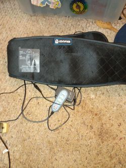 Back brace adjustable heat and massage settings in perfect condition